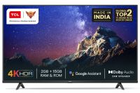 TCL 139 cm (55 inches) 4K Ultra HD Certified Android Smart LED TV 55P615 (Black) (2020 Model) | With Dolby Audio