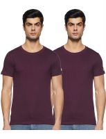 [Size L] Chromozome Men's Cotton T-Shirt (Pack of 2)