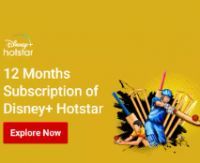 12 Months Subscription of Disney+ Hotstar Mobile Using 399 Supercoins 