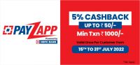 Jiomart Get 5% Cashback Up to Rs.50 on Payments Using  PayZapp. 