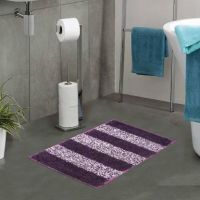 Flipkart SmartBuy Cotton Bathroom Mat  (Purple, Medium)