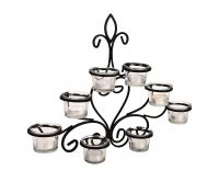 Lexton Metal 8 Cup Wall Sconce with Tealights - Multicolour, Standard (Lex-Sconce)