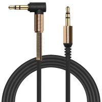 AMZER 3.5mm Right Angle Stereo Auxiliary Cable (3 feet) - Black