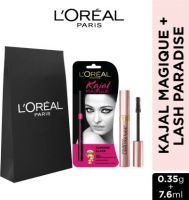 L'Oréal Paris Eye Kit : Kajal Magique & Lash Paradise Mascara  (Black, 7.95 ml)