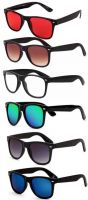 SUNBEE UV Protection, Polarized Wayfarer Sunglasses (Free Size)  (For Men, Red, Brown, Clear, Green, Blue, Black, Violet)