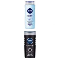 NIVEA Men Body Wash, Pure Impact with Purifying Micro Particles, Shower Gel