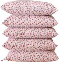 QDOM Microfibre Floral Sleeping Pillow Pack of 5  (Pink)