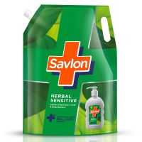 Savlon Herbal Sensitivel pH balanced Liquid Handwash Refill Pouch, 1500ml, Fresh, 1.5 l (Pack of 1)
