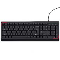 Portronics KI-PAD Wired Keyboard with Gaming Mode, 104 Keys, 1.5M Cable, Ergonomic Keys, Plug & Play(Black)