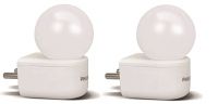 PHILIPS 0.5W LED White Bulb, Pack of 2, B22D