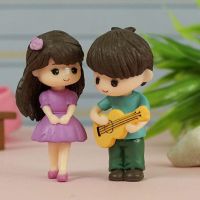 TIED RIBBONS Miniature Romantic Love Couple with Guitar Decorative Showpiece Valentine Gift