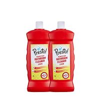 Amazon Brand - Presto! Bathroom Cleaner - 1 L (Lemon, Pack of 2)