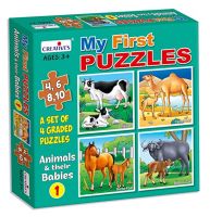 Creative Educational Aids P. My First Puzzle- Animals & Their Babies, Multicolor