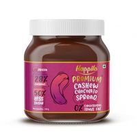 Happilo Premium Cashew Chocolate Spread, Delicious and Low-Carb Chocolate Spread with Goodness of Cashews, High Protein Low Sugar Sweet Dessert, Smooth & Creamy Guilt-Free Diet Snack, No Cholesterol and Trans-Fat, 200g