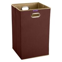 PrettyKrafts Folding Cloth Laundry Hamper with Handles - Dirty Clothes Sorter - Easy Storage (70 LTR) - Collapsible - Brown
