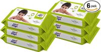 Little Angel Super Soft Cleansing Baby Wipes, 432 Count, Enriched with Aloe vera & Vitamin E, pH Balanced, Dermatologically Tested & Alcohol-free, Pack of 6, 72 count/pack
