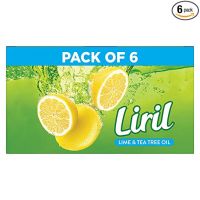 Liril Lime & Tea Tree Oil Soap 125 g (Pack of 6)