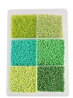 eshoppee 3mm (8/0) 300 gm Glass Seed Beads for Jewellery Making kit Art and Crafts Materials