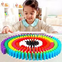 Toy Imagine™ 120 pcs Colorful Wooden Domino Block Set Toy