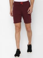 Allen Solly Tribe Men Maroon Slim Fit Sports Shorts