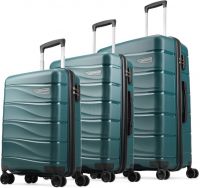 ARISTOCRAT Hard Body Set of 3 Luggage - OLYMPUS 8-W STROLLY CB+MD+LG360POSEIDON - Blue