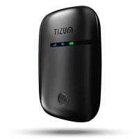 Tizum 4G Fast LTE Wireless Single Band Dongle with All SIM Network Support, Plug & Play Data Card Stick with up to 150Mbps, 2100mAh Rechargeable Battery, SIM Adapter Included with Warranty (Black)