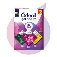 Odonil Gel Pocket Mix - 30g (Assorted pack of 3 new fragrances) | Infused with Essential Oils | Germ Protection | Lasts Up to 30 days | Air Freshener