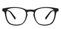 LENSKART BLU Hustlr | Peyush Bansal Glasses | Zero Power Bluecut & Antiglare Computer Eyeglasses | Black Full Rim Square | For Men & Women | Large | LB E14058