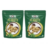 MOM - Meal of the Moment, Roasted Pudina Peanuts, 140g each (Pack of 2) - Crunchy Healthy Snacks | Roasted not Fried | No added preservatives | No Trans Fat | No Onion No Garlic