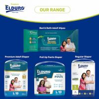 ELDURO Premium Adult Underpads, Large 60 x 90 Cm, Superior Absorbency, Pack of 1, 10 Count