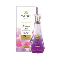 Yardley London Morning Dew Daily Wear Perfume| Fresh Floral Scent| 90% Naturally Derived| Lilly of Valley & Frangipani| Daily Wear Perfume