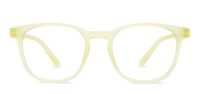 LENSKART BLU Hustlr | Peyush Bansal Glasses For Eye Protection From Digital Screens | Computer Glasses with Blue Cut & UV Protection | Lightweight Specs With Zero Power | Medium | Sand Dune