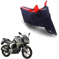 Oshotto Dust Proof Double Mirror Pocket Taffeta Bike Body Cover Compatible with Yamaha Fazer F1 (Red, Blue)