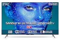Sansui 178 cm (70 inches) 4K Ultra HD Smart Android LED TV JSW70ASUHDFF (Ebony Black)
