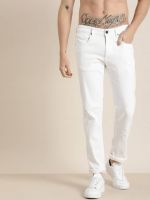 Moda Rapido Men Regular Low Rise White Jeans