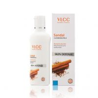 VLCC Sandal Cleansing Milk - 100ml - Deep Cleanses & Soothes Skin. With Sandal, Ashwagandha, Fenugreek & Indian Berberry Extracts, Almond and Olive Oils.