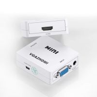 Lapster VGA to HDMI, Mini HD 1080P 3.5mm Audio VGA to HDMI HD HDTV Video Converter Box Adapter VGA2HDMI