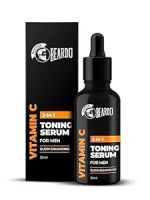 Beardo 2-in-1 Vitamin C Serum + Toner For Men, 30ml | Face Serum For Men | Vit C Serum with Hyaluronic Acid & Aloe Vera | Instant Glow, Spots Reduction