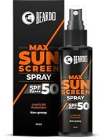Beardo Max Sunscreen SPF 50 & PA+++ Spray for Men | Non-greasy Sunscreen