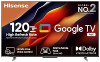 [Use HDFC/Onecard CC No Cost EMI] Hisense 126 cm (50 inches) Bezelless Series 4K Ultra HD Smart LED Google TV 50A6K (Gray) | Dolby Vision & Atmos | HSR 120 Mode | Hands Free Voice Control