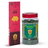 Diviniti Premium Rose Incense Sticks| Mogra Dhoop Sticks| Incense Sticks & Dhoop with Natural Fragrance| Soothing & Long-Lasting Aroma