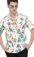 Leriya Fashion Shirt for Men | Rayon Multi Printed Sort Sleeves Shirts | Cool Shirt for Men | Beach Shirts for Men | Hawaiian Shirt | Vacation | Outing | Summer Shirts