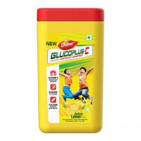 Dabur GlucoPlus-C Juicy & Tasty (Lemon Flavour) - 400g Powder Jar | 25% more Glucose in every sip| Vitamin C helps Boosts Immunity | Calcium Supports Bone Health