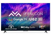 iFFALCON 138.7 cm (55 inches) 4K Ultra HD Smart LED Google TV iFF55U62 (Black)