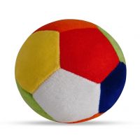 VGRASSP Soft Plush Baby Rattle Ball Stuffed Toy - Multicolour