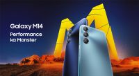 [Use Samsung Axis Bank Credit Card] Galaxy M14 4GB/64GB (Arctic Blue) 