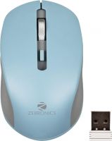 ZEBRONICS Zeb-Jaguar Wireless Mouse, 2.4GHz with USB Nano Receiver, High Precision Optical Tracking, 4 Buttons, Plug & Play, Ambidextrous,