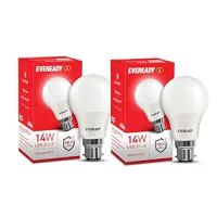 Eveready 14W LED Light Bulb | High Efficiency & Glare-Free Light | 4KV Surge Protection | Long Life & Low Maintenance | Uniform Light Distribution| Cool Day Light (6500K) | Pack of 2