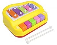 Toyshine Musical Xylophone and Mini Piano, Non Toxic, Non-Battery, Assorted Color