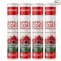 Boldfit Apple Cider Vinegar Tablets for Weight Loss Apple Cider Vinegar Tablet with Mother ACV Effervescent Tablets
